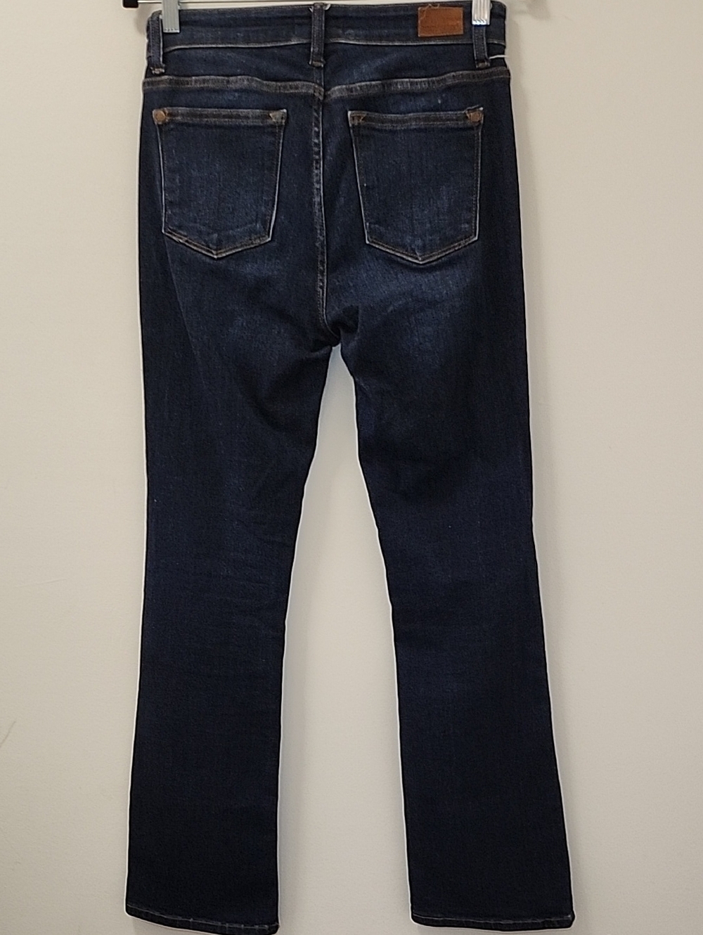 Judy Blue dark wash bootcut jeans subtle whiskering zip fly closure Size 7/28 - Picture 10 of 14